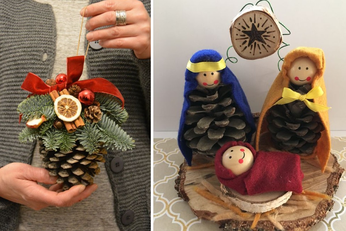 Riciclare pigne Natale: tante idee per decorare con il riciclo creativo