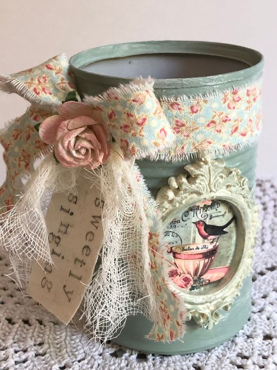 Riciclare barattoli di latta in stile shabby chic: tante idee ed etichette  da scaricare gratis