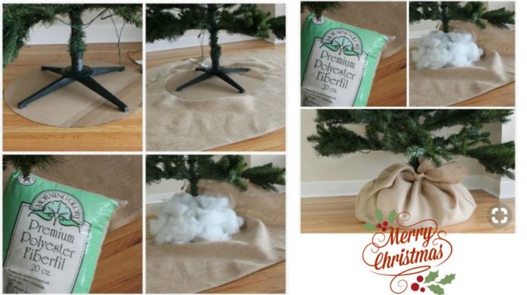 Come coprire la Base dell'albero di Natale: tante idee di riciclo creativo