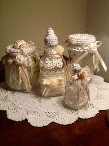 Barattoli di vetro shabby chic: tante idee di riciclo che