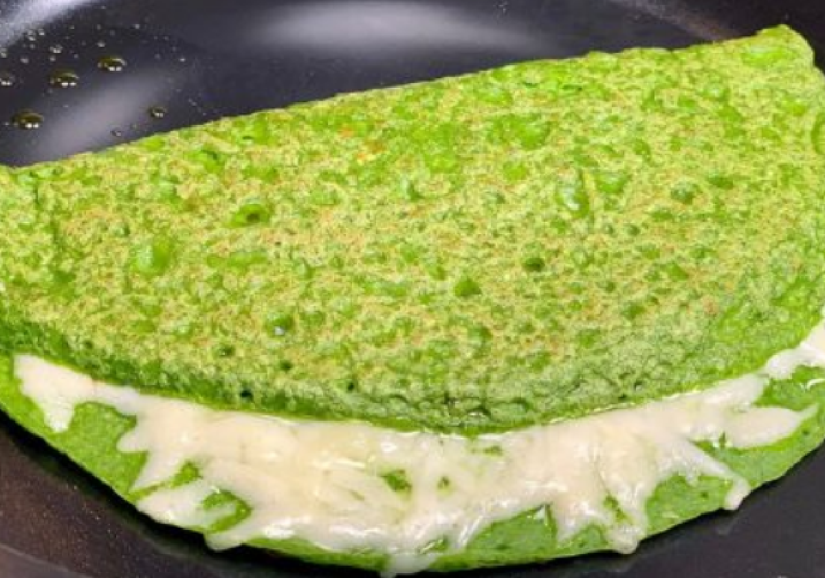 Crêpes di spinaci: sono senza farina 00 e super light. Hanno solo 115 kcal