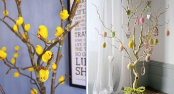 Alberi di Pasqua con rami secchi: tante idee per decorare casa