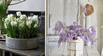 Centrotavola di primavera in stile shabby chic: tante composizioni fai da te!