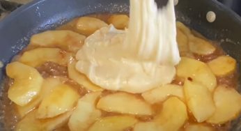 Torta di mele in padella: 2 mele ed 1 solo uovo! È veloce e golosissima