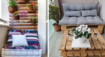 Arredare un piccolo balcone con i pallet: tante idee originali e creative!