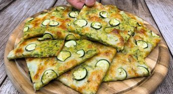 Focaccia di zucchine: questa ricetta è veloce e facilissima! Ha solo 80 kcal