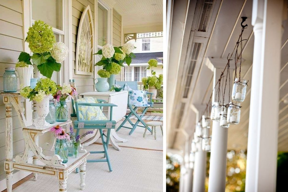 Arredare il portico in stile shabby chic: idee fantastiche da cui farti ispirare