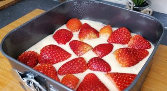 Torta alle fragole: è una vera delizia! Ha solo 190 kcal