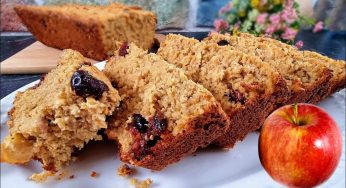 Torta dietetica con avena e mele: non serve zucchero e nemmeno la farina!