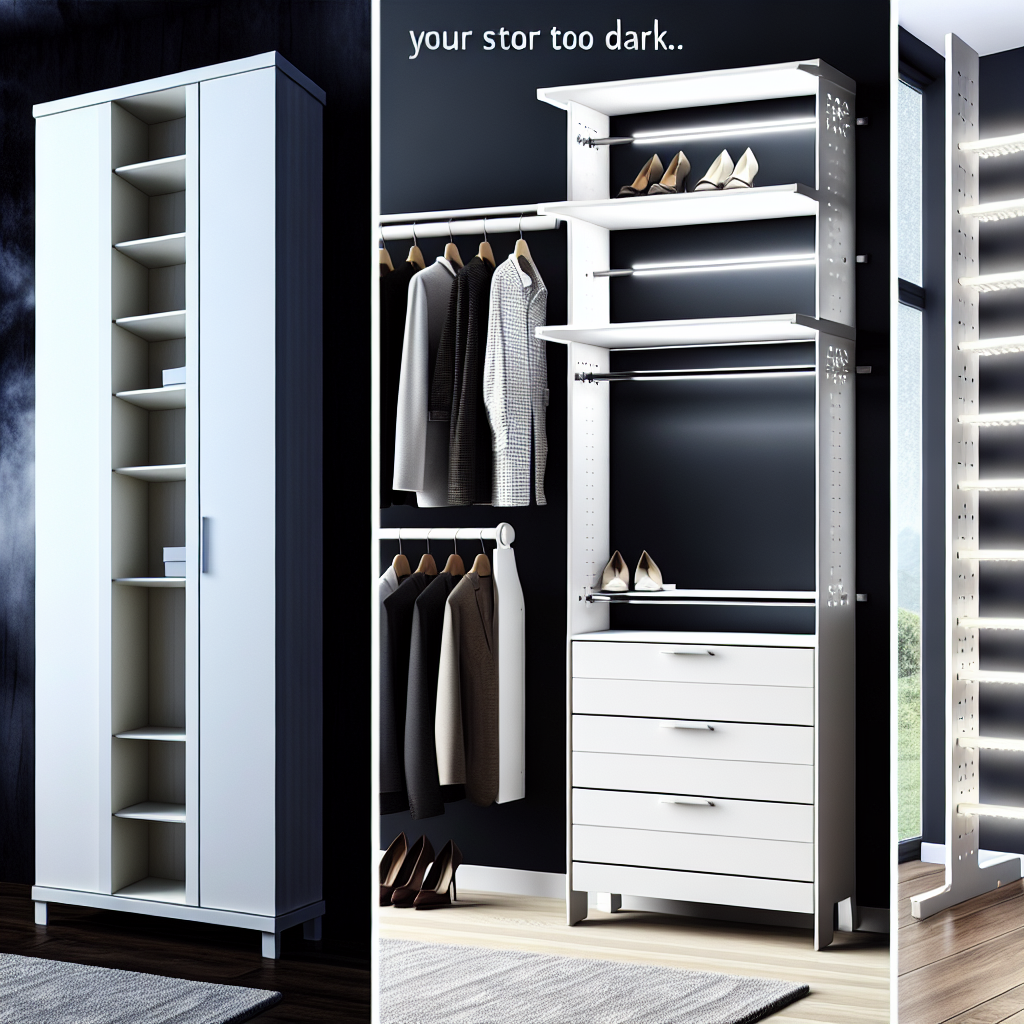 Se la cabina armadio è troppo buia, questa è la soluzione ideale per te: 3 elementi d’arredo super funzionali