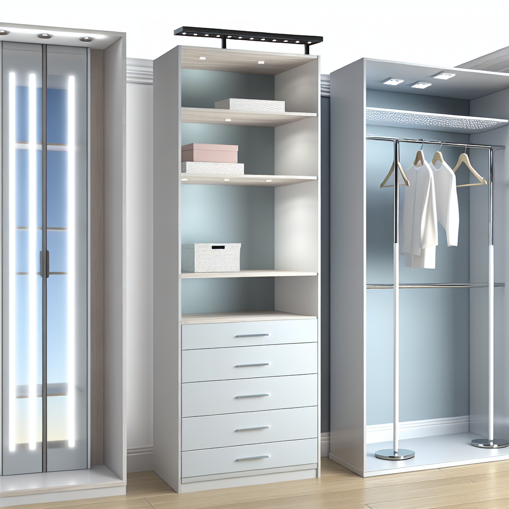 Se la cabina armadio è troppo buia, questa è la soluzione ideale per te: 3 elementi d’arredo super funzionali