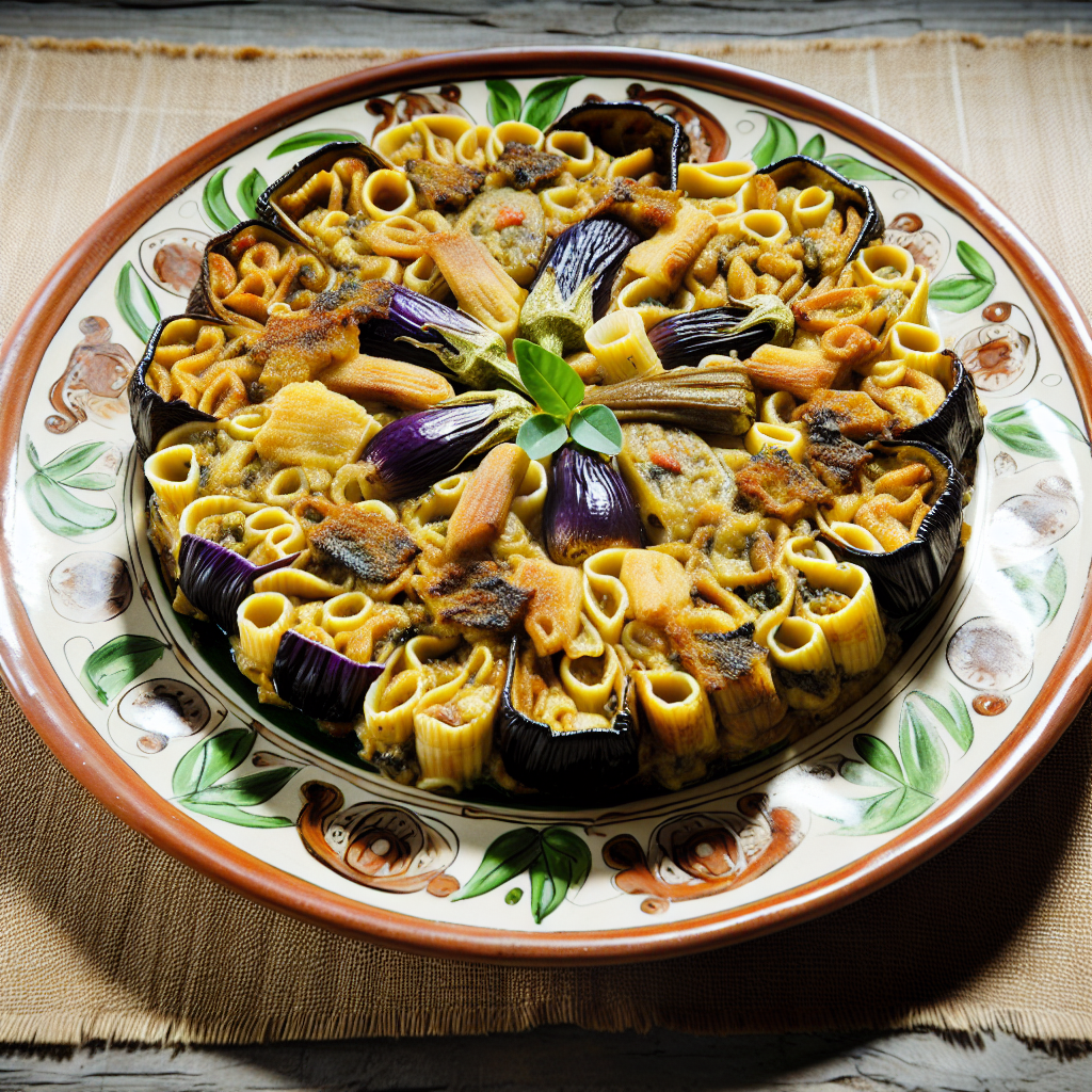 Timballo di anelletti siciliani con melanzane