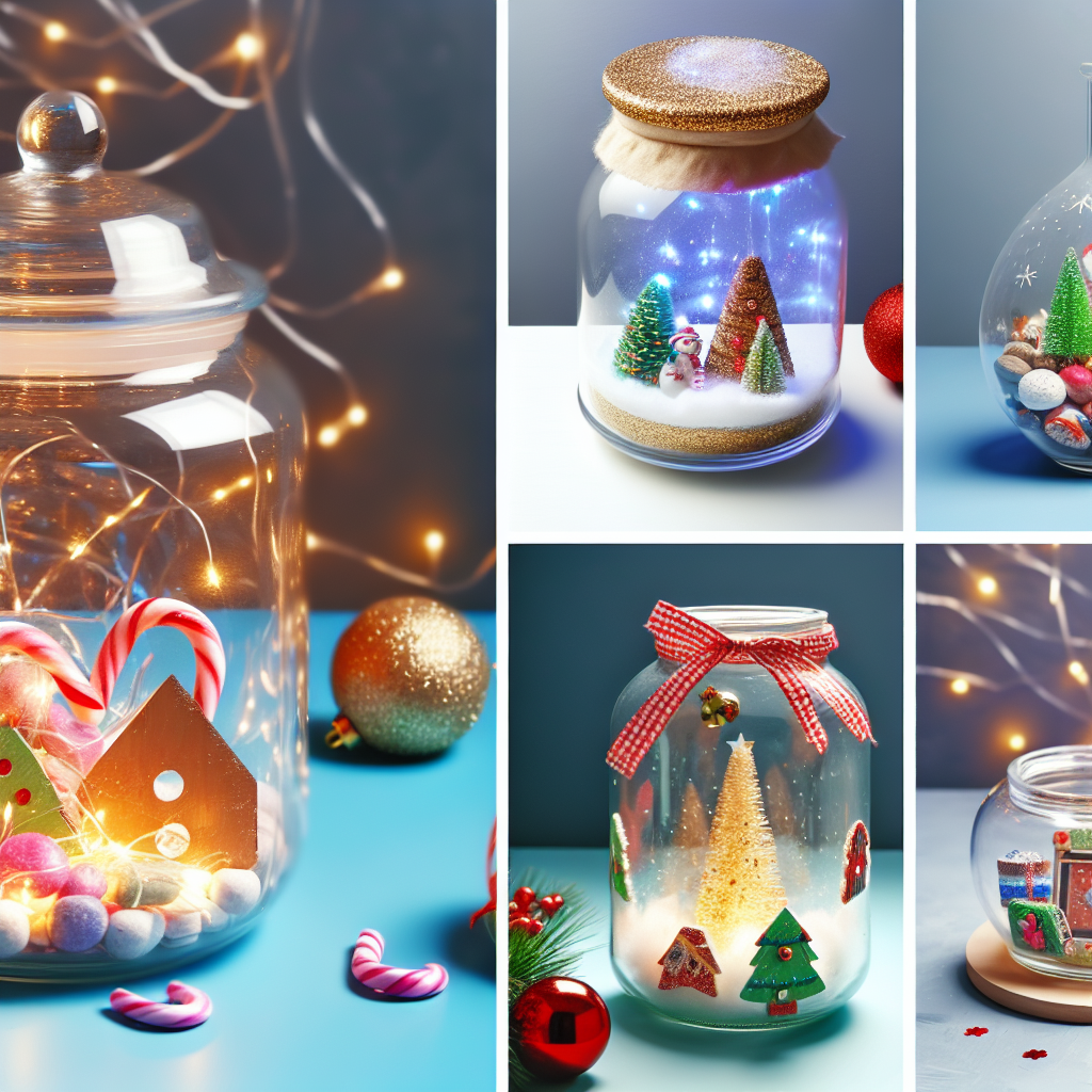 Lavoretti di Natale con barattoli di vetro, 10 modi creativi di usare i vasetti e divertirsi