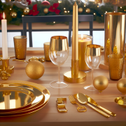 Accessori dorati per la tavola IKEA: tutto per un Natale scintillante!