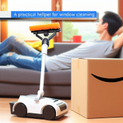 Un grande aiuto per la pulizia dei vetri: tutto fatto da lui, io mi godo il relax su Amazon