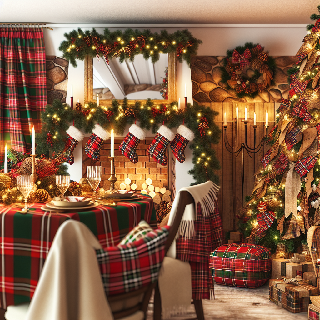 Arredare casa per Natale in stile Tartan: suggerimenti per uno stile intramontabile