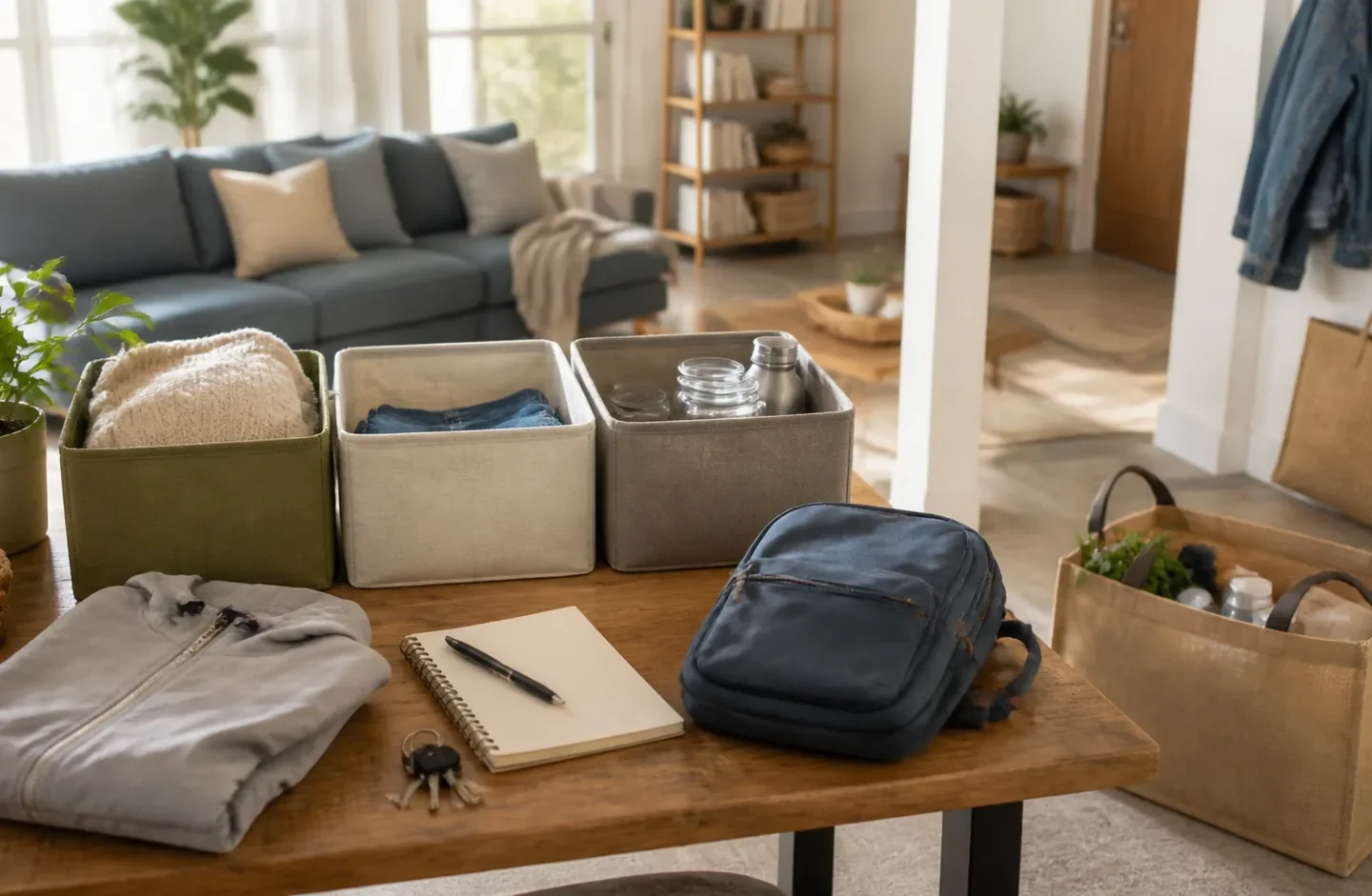 Immagine editoriale per Decluttering di fine agosto: da dove iniziare senza svuotare tutta casa