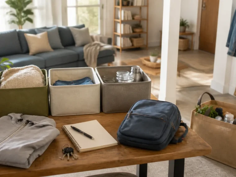 Immagine editoriale per Decluttering di fine agosto: da dove iniziare senza svuotare tutta casa