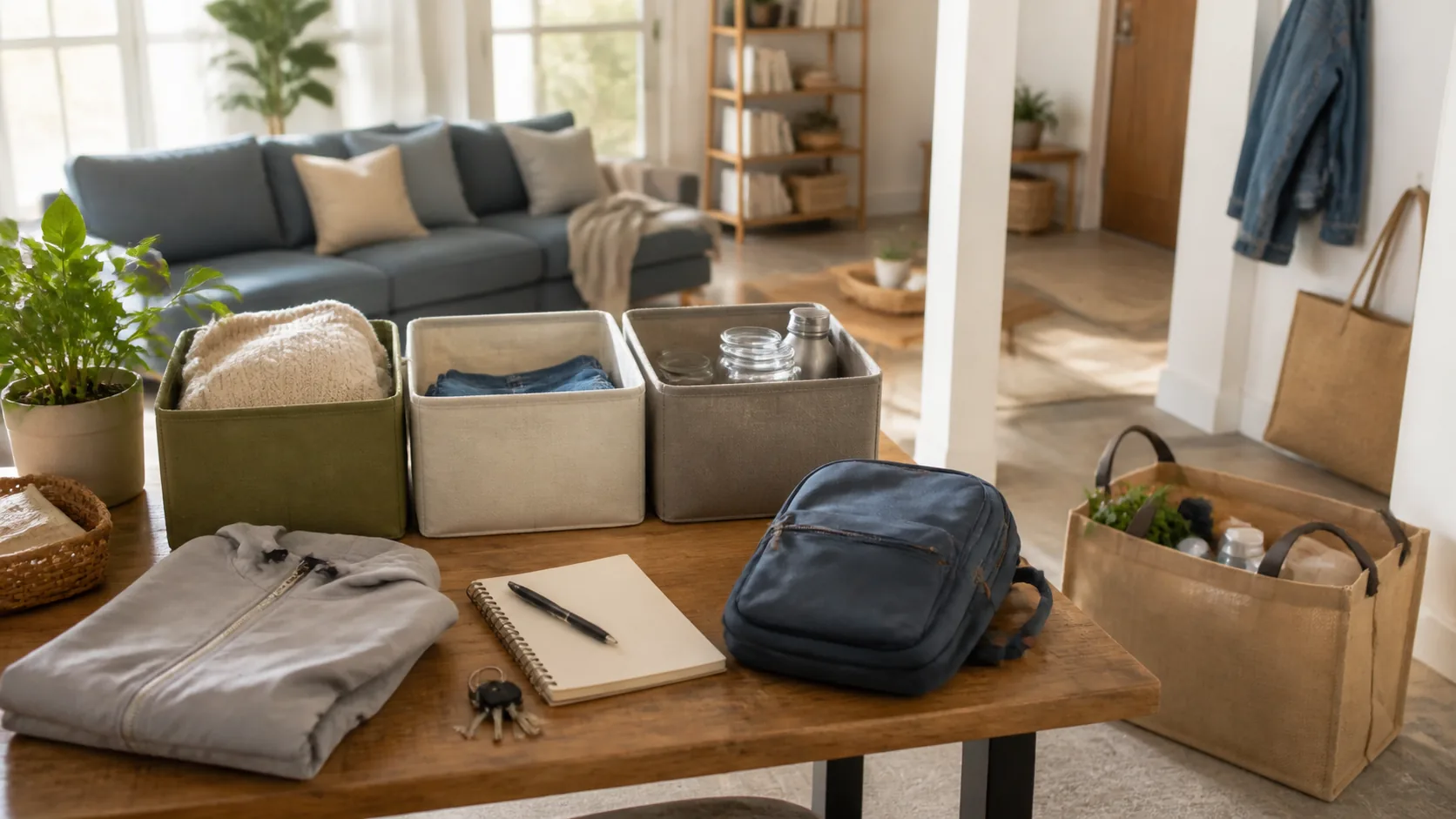 Immagine editoriale per Decluttering di fine agosto: da dove iniziare senza svuotare tutta casa
