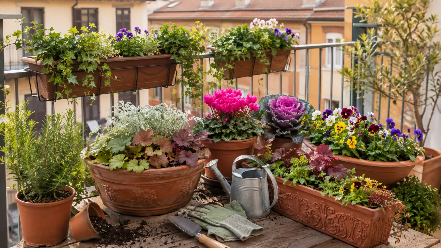 Immagine editoriale per Terrazzo d’autunno: le piante giuste per dare colore al balcone senza rifare tutto